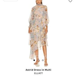 Elliatt Floral Asymmetrical Dress